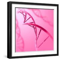 Conceptual Image of Dna-null-Framed Art Print