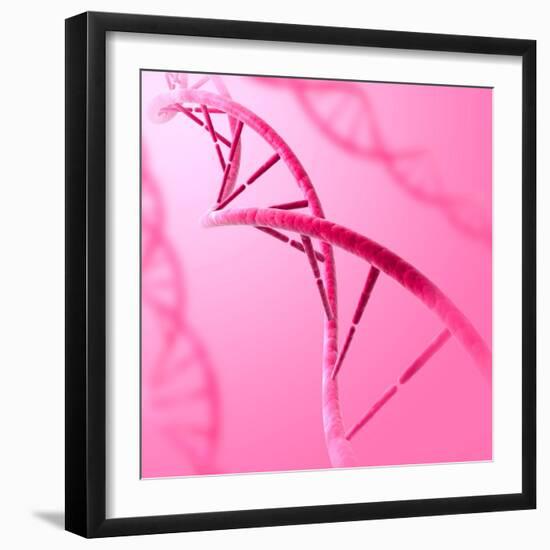 Conceptual Image of Dna-null-Framed Art Print