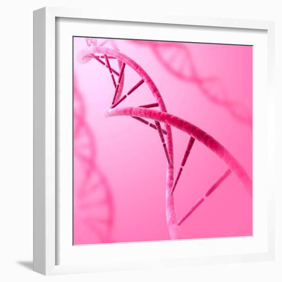 Conceptual Image of Dna-null-Framed Art Print