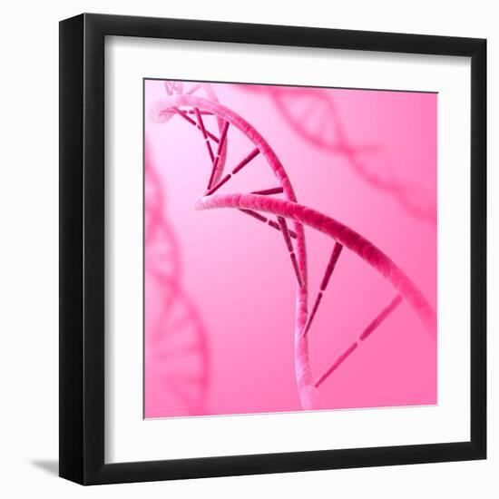 Conceptual Image of Dna-null-Framed Art Print