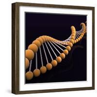 Conceptual Image of Dna-null-Framed Art Print