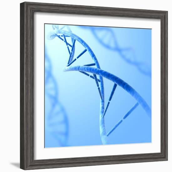 Conceptual Image of Dna-null-Framed Art Print