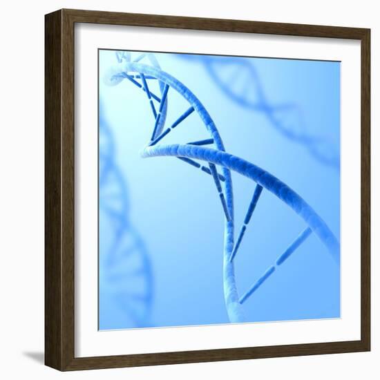 Conceptual Image of Dna-null-Framed Art Print