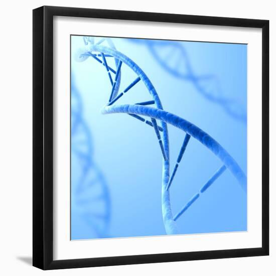 Conceptual Image of Dna-null-Framed Art Print