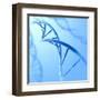 Conceptual Image of Dna-null-Framed Art Print