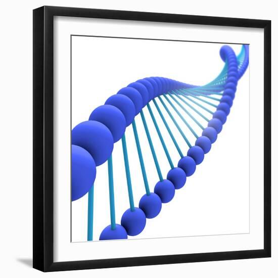 Conceptual Image of Dna-null-Framed Art Print