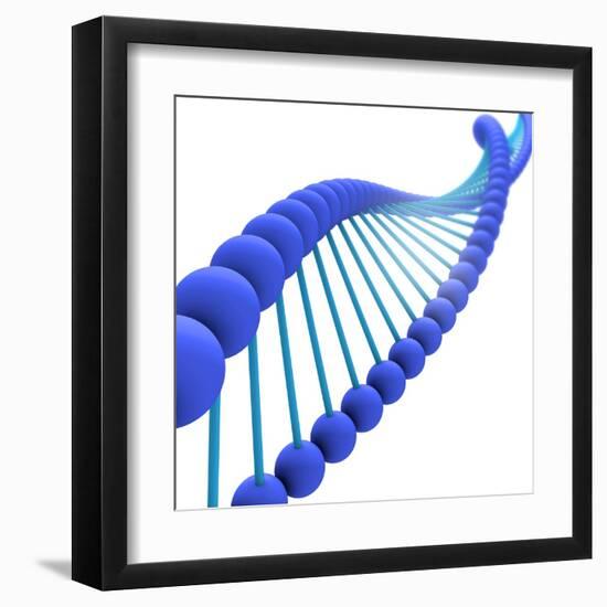 Conceptual Image of Dna-null-Framed Art Print