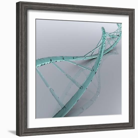 Conceptual Image of Dna-null-Framed Art Print