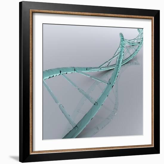 Conceptual Image of Dna-null-Framed Art Print