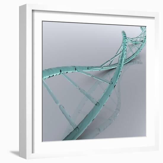 Conceptual Image of Dna-null-Framed Art Print