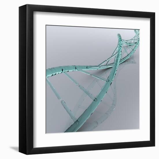 Conceptual Image of Dna-null-Framed Art Print