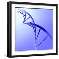 Conceptual Image of Dna-null-Framed Art Print