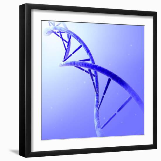 Conceptual Image of Dna-null-Framed Art Print