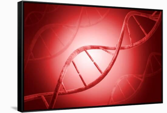 Conceptual Image of Dna-null-Framed Stretched Canvas