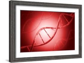 Conceptual Image of Dna-null-Framed Art Print