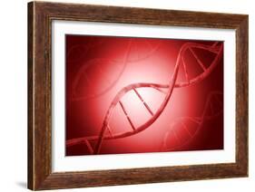 Conceptual Image of Dna-null-Framed Art Print