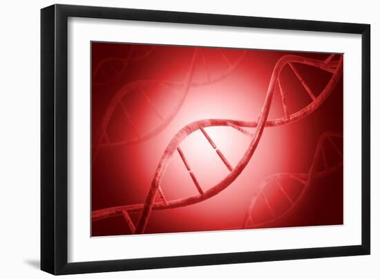 Conceptual Image of Dna-null-Framed Art Print