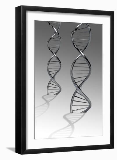 Conceptual Image of Dna-null-Framed Art Print