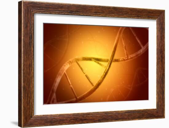 Conceptual Image of Dna-null-Framed Art Print