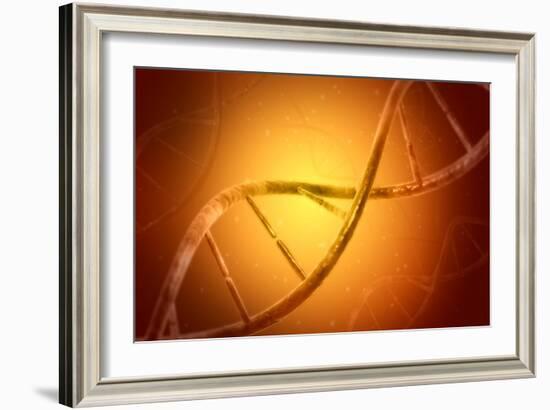 Conceptual Image of Dna-null-Framed Art Print