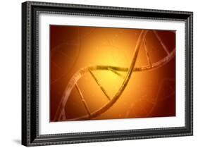 Conceptual Image of Dna-null-Framed Art Print