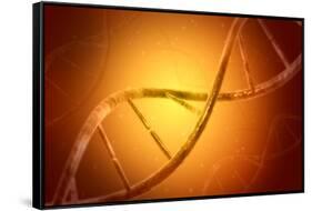 Conceptual Image of Dna-null-Framed Stretched Canvas