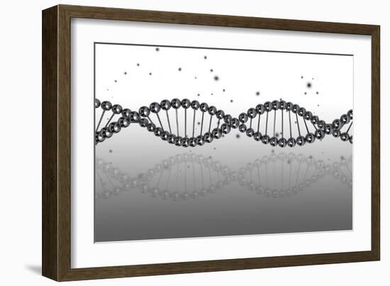 Conceptual Image of Dna-null-Framed Art Print