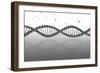 Conceptual Image of Dna-null-Framed Art Print