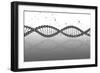 Conceptual Image of Dna-null-Framed Art Print