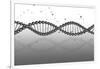 Conceptual Image of Dna-null-Framed Art Print