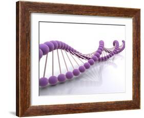 Conceptual Image of Dna-null-Framed Art Print