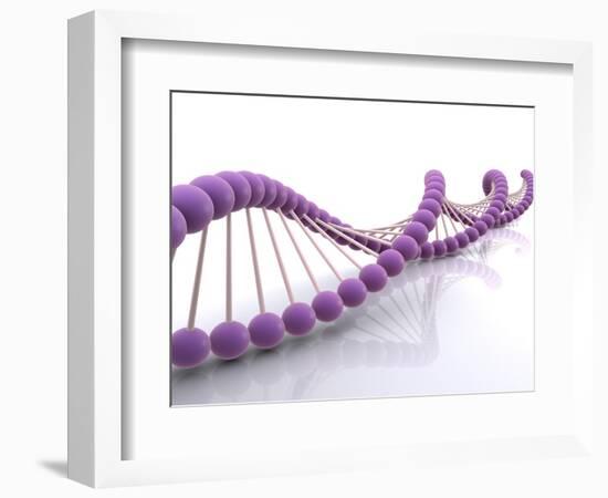 Conceptual Image of Dna-null-Framed Art Print