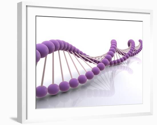 Conceptual Image of Dna-null-Framed Art Print