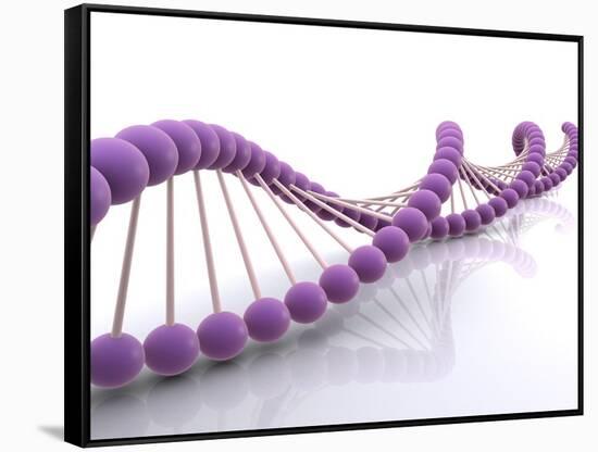 Conceptual Image of Dna-null-Framed Stretched Canvas