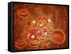 Conceptual Image of Ebola Virus in Artery-null-Framed Stretched Canvas