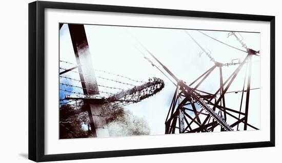 Conceptual Image of Electricity Pylon-Clive Nolan-Framed Photographic Print