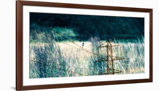 Conceptual Image of Electricity Pylon-Clive Nolan-Framed Photographic Print