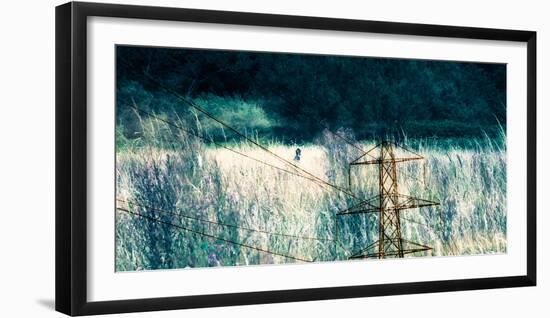 Conceptual Image of Electricity Pylon-Clive Nolan-Framed Photographic Print