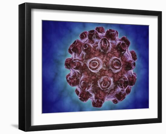 Conceptual Image of Encephalitis-null-Framed Art Print