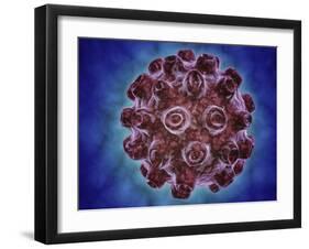 Conceptual Image of Encephalitis-null-Framed Art Print