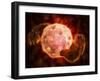 Conceptual Image of Endoplasmic Reticulum around a Cell Nucleus-null-Framed Art Print
