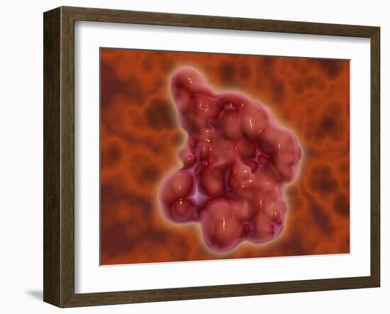 Conceptual Image of Enterokinase-null-Framed Art Print