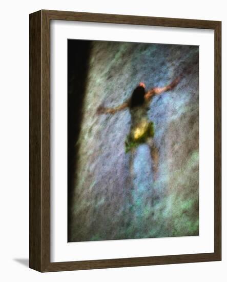 Conceptual Image of Figure in Water-Clive Nolan-Framed Photographic Print