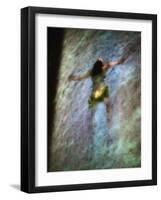 Conceptual Image of Figure in Water-Clive Nolan-Framed Photographic Print