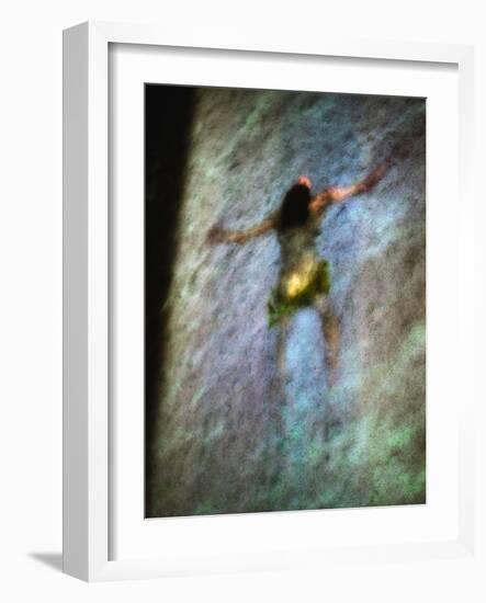 Conceptual Image of Figure in Water-Clive Nolan-Framed Photographic Print