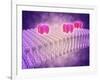 Conceptual Image of Gaba Receptors-null-Framed Art Print