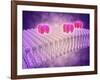 Conceptual Image of Gaba Receptors-null-Framed Art Print