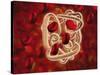 Conceptual Image of Hemoglobin and Red Blood Cells-null-Stretched Canvas