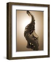 Conceptual Image of Human Backbone-null-Framed Art Print