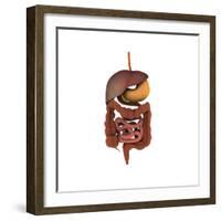 Conceptual Image of Human Digestive System-null-Framed Premium Giclee Print